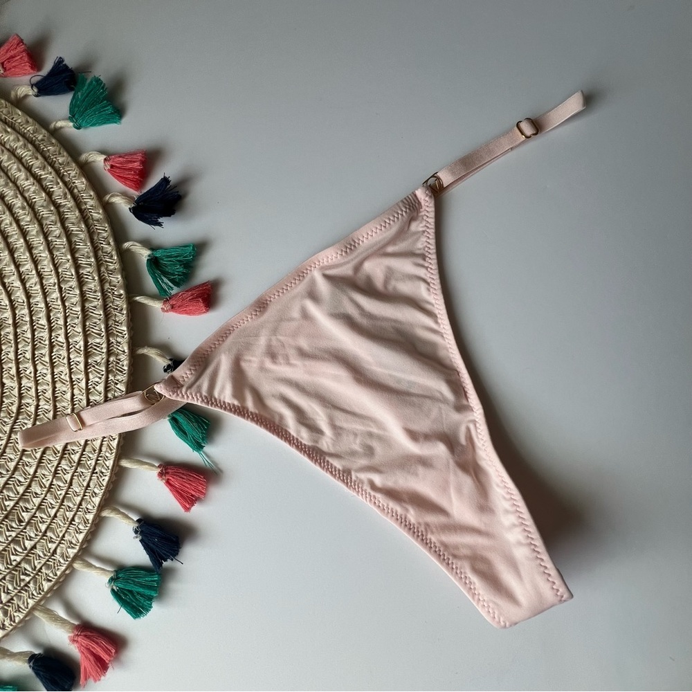 Victoria's Secret Love Cloud Adjustable String Thong Panty Purest Pink Medium NE